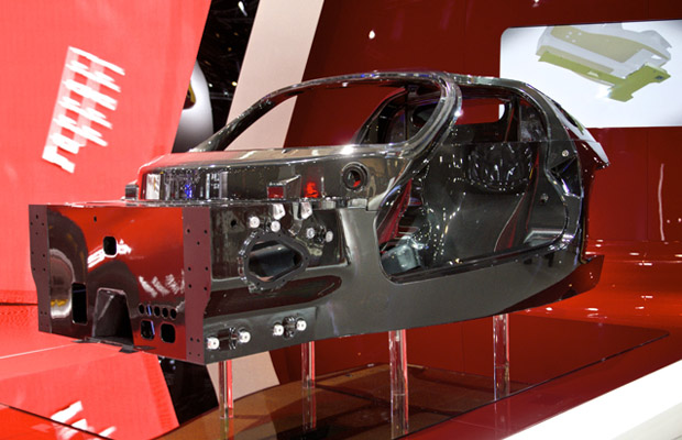 Ferrari F70 carbon fiber monocoque chassis