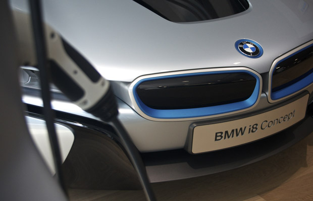 BMW i8 Concept park lane London BMW i subbrand flagshipstore