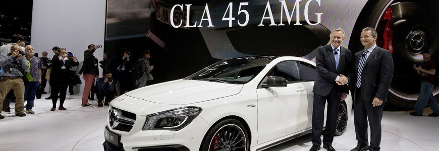 Onthulling van de CLA 45 AMG op de New York Motor show