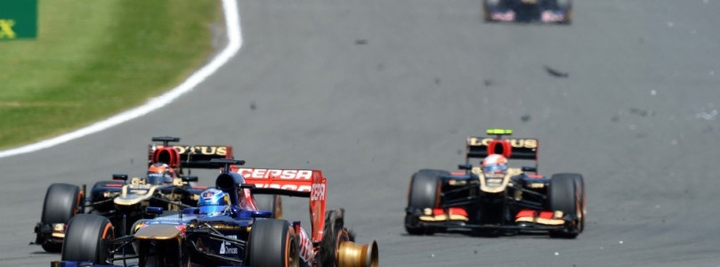 Pirelli blown tire Silverstone Grand Prix Great Britain 2013