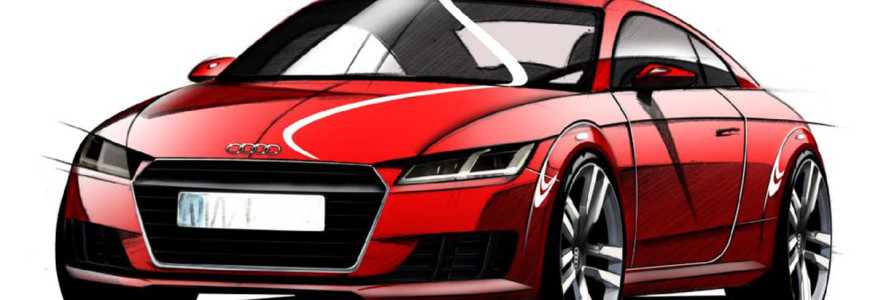 Audi TT 2014 schets