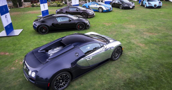 All Bugatti Legends at Pebble Beach 2014