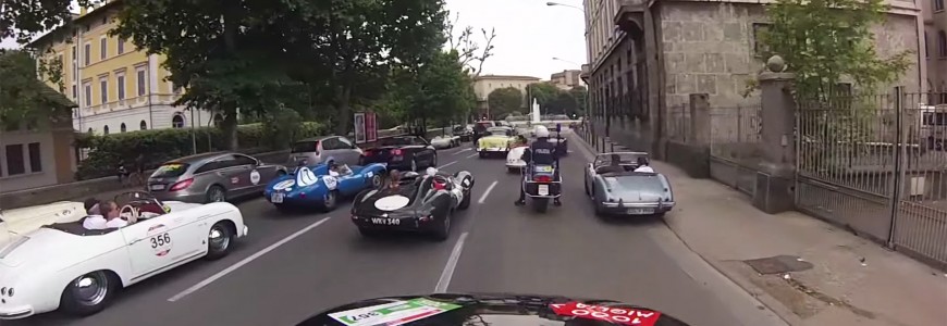 Mille Miglia 2015 in Brescia onboard