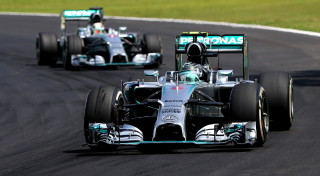 Mercedes AMG F1 Nico Rosberg Lewis Hamilton Brazil Interlagos 2014